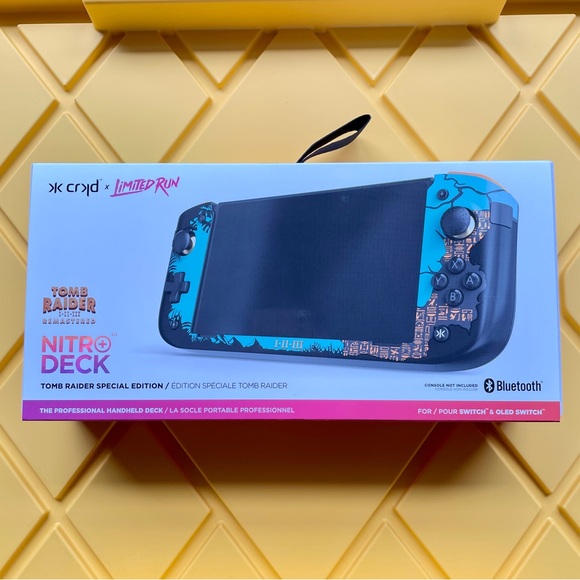 NITRO DECK+ TOMB RAIDER I-III REMASTERED NINTENDO SWITCH DOCK CONTROLLER - Picture 1 of 9